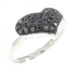 Nhẫn kim cương hình trái tim K18WG/K18BG 0.30CT