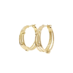 K18YG Bông tai - Hàng hiệu Chính hãng