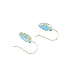 Bông tai K18YG Turquoise 2.00CT - Hàng hiệu Chính hãng 867192