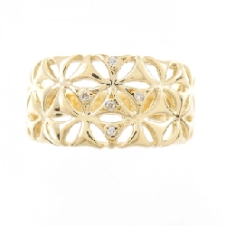 Nhẫn kim cương K18YG 0.03CT 666842