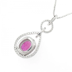 K18WG Dây chuyền ruby 1.30CT - Hàng hiệu Chính hãng 860833