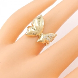 Nhẫn kim cương bướm K18YG 0.14CT 673413