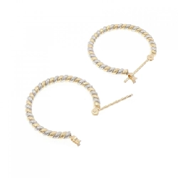 K18YG/PT900 Bông tai - Hàng hiệu Authentic 870808