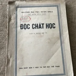 Chất độc hoc - dược sĩ Hoàng Như Tô- sách khổ lớn , 240 trang 