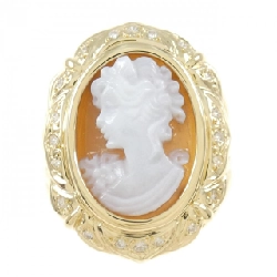 Nhẫn Shell Cameo K18YG 666939