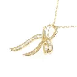 K18YG Dây chuyền kim cương hình ruy băng 0.35CT - Hàng hiệu Chính hãng 856800