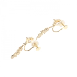 K18YG Feather Cubic Earring - Hàng hiệu Authentic 873072