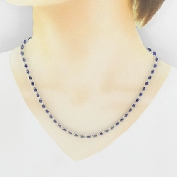 K18WG Sapphire Necklace 13.48CT - Hàng hiệu Authentic 858139