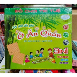 Đồ chơi Trí tuệ, Trò chơi dân gian 3in1 Ô ăn quan, Cờ vây, cờ caro 177731