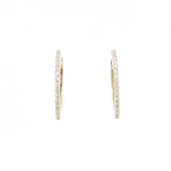 K18YG Bông tai kim cương 0.30CT - Hàng hiệu Chính hãng