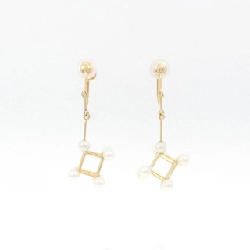 K18YG Bông tai Akoya Pearl - Hàng hiệu Chính hãng