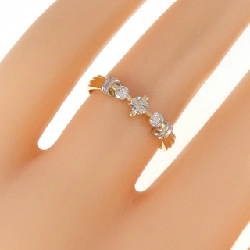 Nhẫn kim cương K18YG/PT900 0.20CT 671012