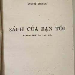 Anatole France (Nobel Văn chương 1921), tiểu thuyết SÁCH CỦA BẠN TÔI 717962