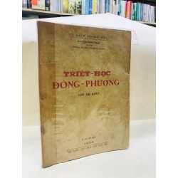 TRIẾT HỌC ĐÔNG PHƯƠNG - NGUYỄN ĐĂNG THỤC 128784