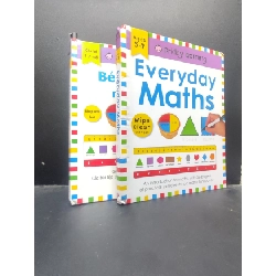 (TẶNG BOOKMARK) Bộ 2 Cuốn Bé Học Toán Mỗi Ngày (Tiếng Anh và Tiếng Việt) mới 90% bẩn nhẹ 2020 RBK2404 kỹ năng