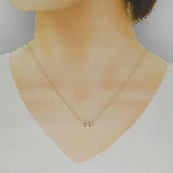 K18PG Dây chuyền hình trái tim kim cương 0.05CT - Hàng hiệu Chính hãng 861130