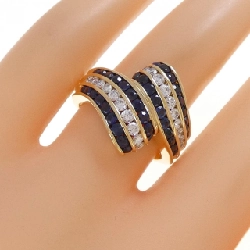 Nhẫn Sapphire K18YG 1.41CT - Hàng hiệu Chính hãng 850308