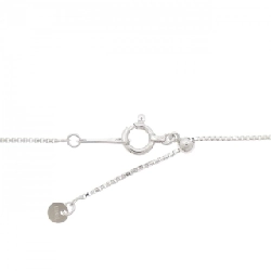 K18WG Dây chuyền hình trái tim Onyx - Hàng hiệu Chính hãng 860337