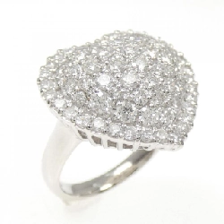 Nhẫn kim cương pavé hình trái tim PT900 2.04CT