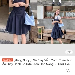 Váy yếm màu xanh 502708