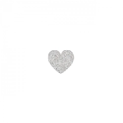 Bông tai kim cương hình trái tim 0.16CT một bên - Hàng hiệu Authentic