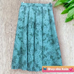 Chân váy ren hoa hồng xanh 11357