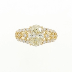 Nhẫn kim cương K18YG 1.51CT VLY SI2 cắt oval - Hàng hiệu chính hãng 872753