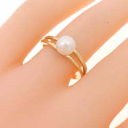 Nhẫn ngọc trai Akoya K18YG 6.1mm 667387