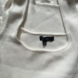 Bodysuits thun gân trắng 183890