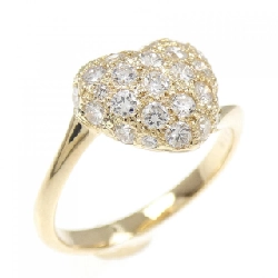 Nhẫn kim cương hình trái tim K18YG 0.627CT