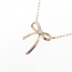 K10PG Ruy băng Dây chuyền Kim cương 0.01CT - Hàng hiệu Chính hãng 859739