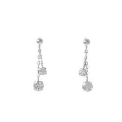 Bông tai kim cương K18WG 0.50CT - Hàng hiệu chính hãng