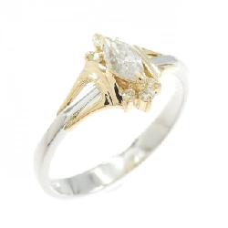 Nhẫn kim cương PT900/K18YG 0.19CT - Hàng hiệu Authentic