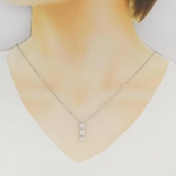 Dây chuyền kim cương ba viên PT900/PT850 1.004CT - Hàng hiệu Authentic 863473