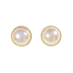 K18YG Mabe Pearl Earrings - Hàng hiệu Authentic