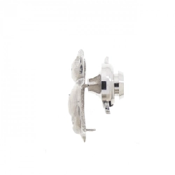 K18WG Bông tai hình mèo với kim cương 0.01CT - Hàng hiệu Chính hãng 873397