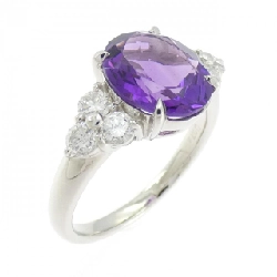 Nhẫn Amethyst PT900 - Hàng hiệu Authentic