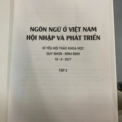 NGÔN NGỮ Ở VIỆT NAM HỘI NHẬP VÀ PHÁT TRIỂN (Tập 2) 509401