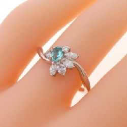 Nhẫn Paraiba Tourmaline PT900 0.15CT 667941