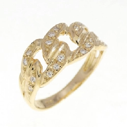 Nhẫn kim cương K18YG 0.09CT