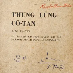 Tiểu thuyết sử thi của tác giả Lê Phương: THUNG LŨNG CÔ TAN 704362