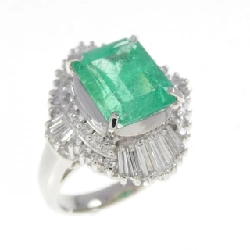 Nhẫn Emerald PT900 3.15CT - Hàng hiệu Chính hãng