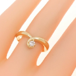 Nhẫn kim cương Solitaire K18YG 0.12CT 672256