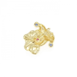 K18YG Nhẫn Hề Đá Màu - Hàng hiệu Chính hãng 869557