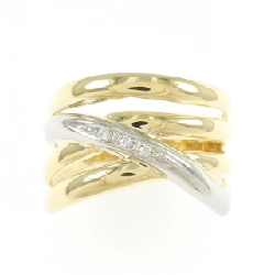 Nhẫn kim cương K18YG/PT900 666066