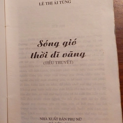 TIỂU THUYẾT “SÓNG GIÓ THỜI DĨ VÃNG” (LÊ THỊ ÁI TÙNG) 380741