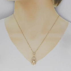 K18YG Dây chuyền kim cương 0.570CT - Hàng hiệu Chính hãng 860741