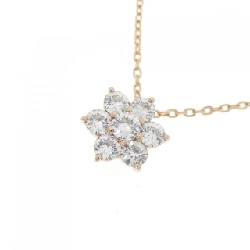 K18PG Hoa Kim Cương Dây Chuyền 0.40CT - Hàng hiệu Chính hãng 858975