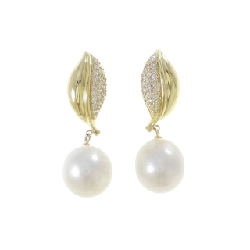 K18YG Bạch Ngọc Trai Bông Tai 11.3mm - Hàng hiệu Chính Hãng