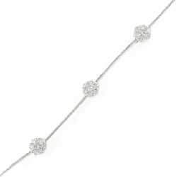 K18WG Hoa Đá Quý Vòng Tay 0.37CT - Hàng hiệu Chính hãng